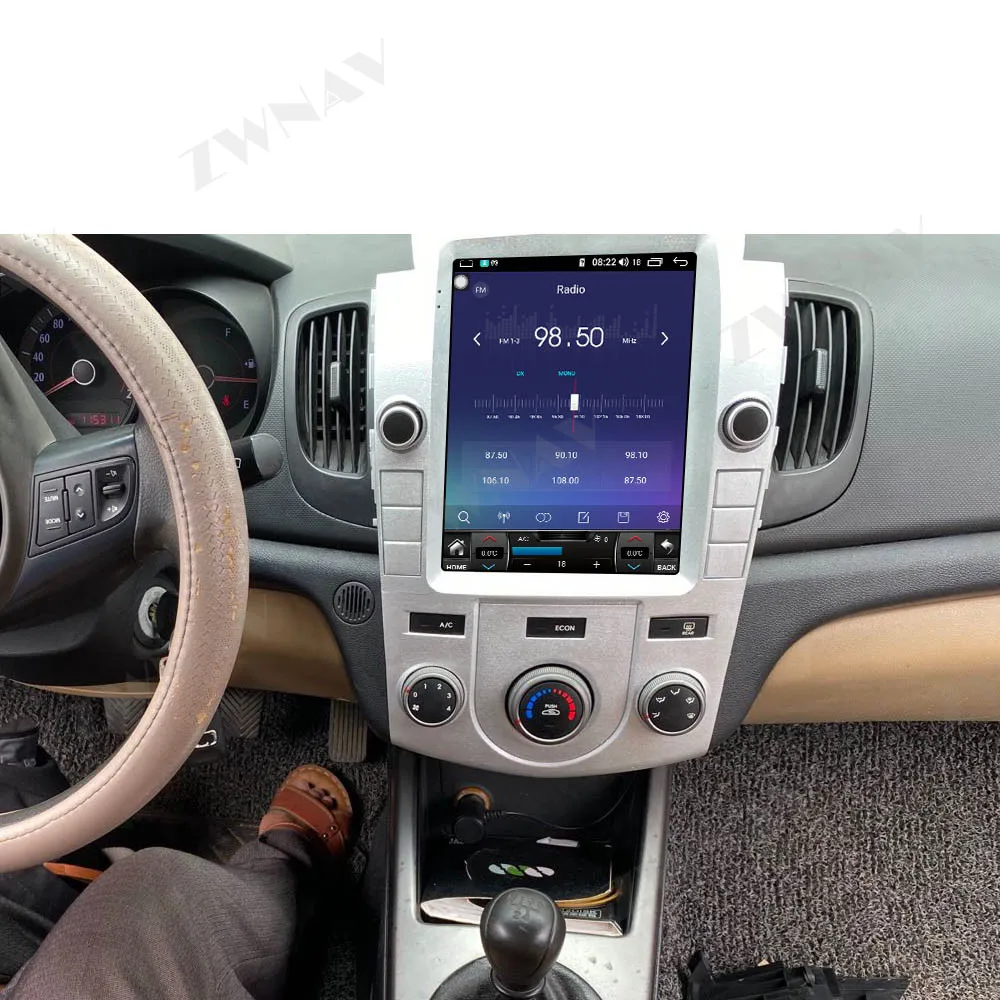 DSP Tesla obrazovke Android, 10 Auto Multimediálny Prehrávač Pre KIA Forte 2009-2012 GPS Navigácia, Auto video, audio rádio stereo hlava jednotky