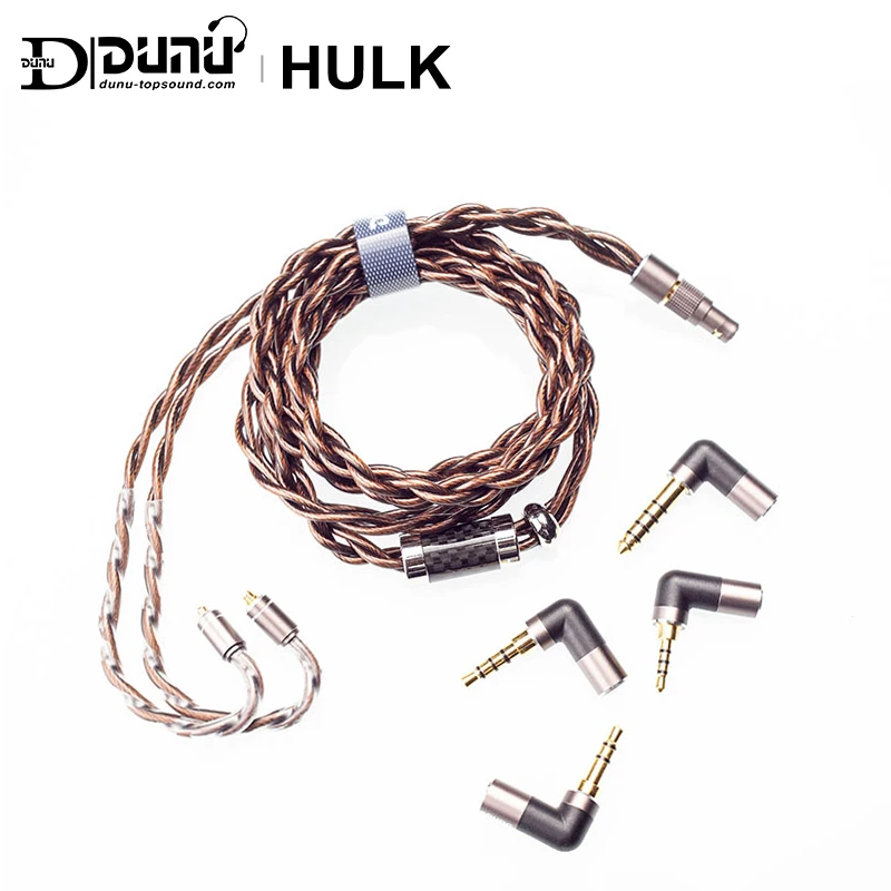 DUNU HULK Upgrade Kábel pre HIFI AUDIO IME s MMCX 2 Pin 0.78 mm/QDC 4 konektory 3,5 mm stereo/2.5 mm/4.4 mm vyvážený/3.5 mm Pro)
