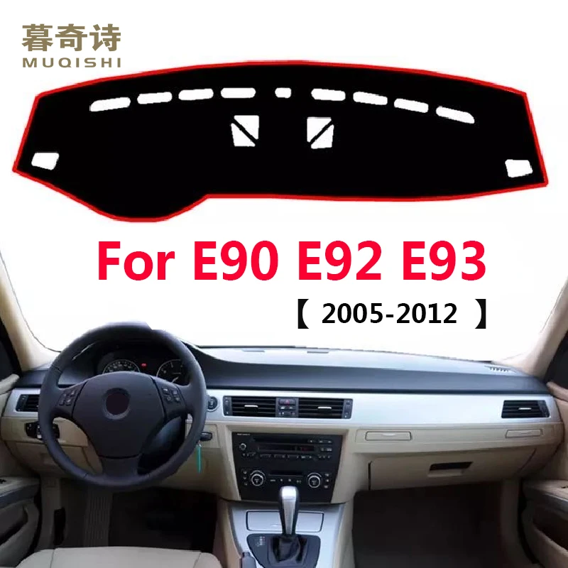 E90 E92 E93 Auto Panel Kryt Dash Mat Dash Pad slnečník DashMat 2005 2006 2007 2008 2009 2010 2011 2012 Auta Styling Pre BMW