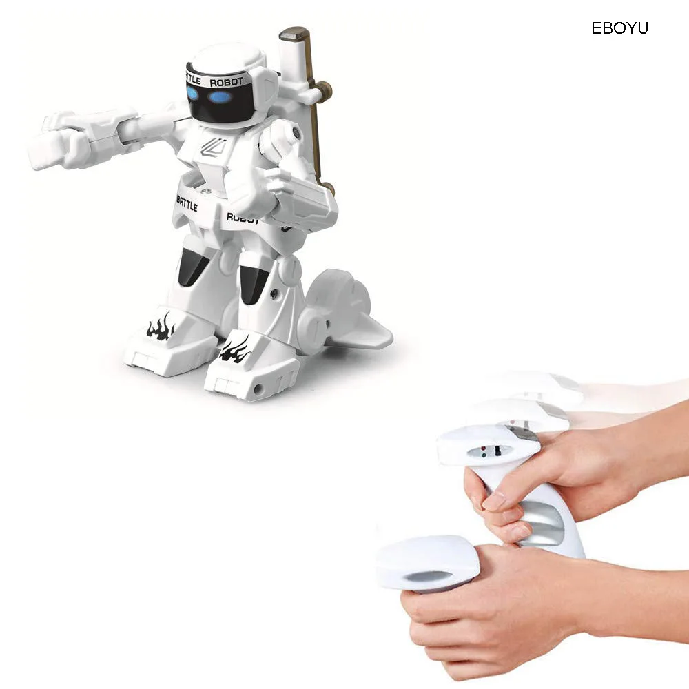 EBOYU RC Bitka Robot na Diaľkové Ovládanie 2.4 G Humanoidný Robot Bojová s Dvoma Ovládanie Joystick Skutočné Boxing Boj Skúsenosti Darček