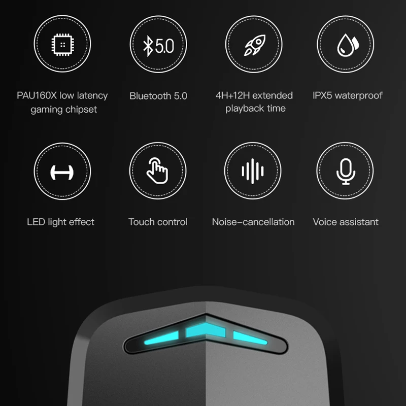 EDIFIER GM4 Bezdrôtové Herné Slúchadlá Bluetooth 5.0 PixArt Nízku Latenciu Dotykové Ovládanie s Hlukom-zrušenie Hlasový Asistent