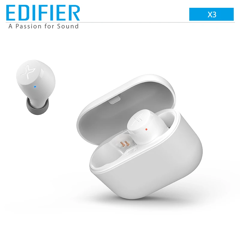 EDIFIER X3 Bezdrôtové Bluetooth Slúchadlá TWS Bluetooth V5.0 Podporu aptX Hlasový Asistent Touch Ovládania IPX5 24 hodín Prehrávania