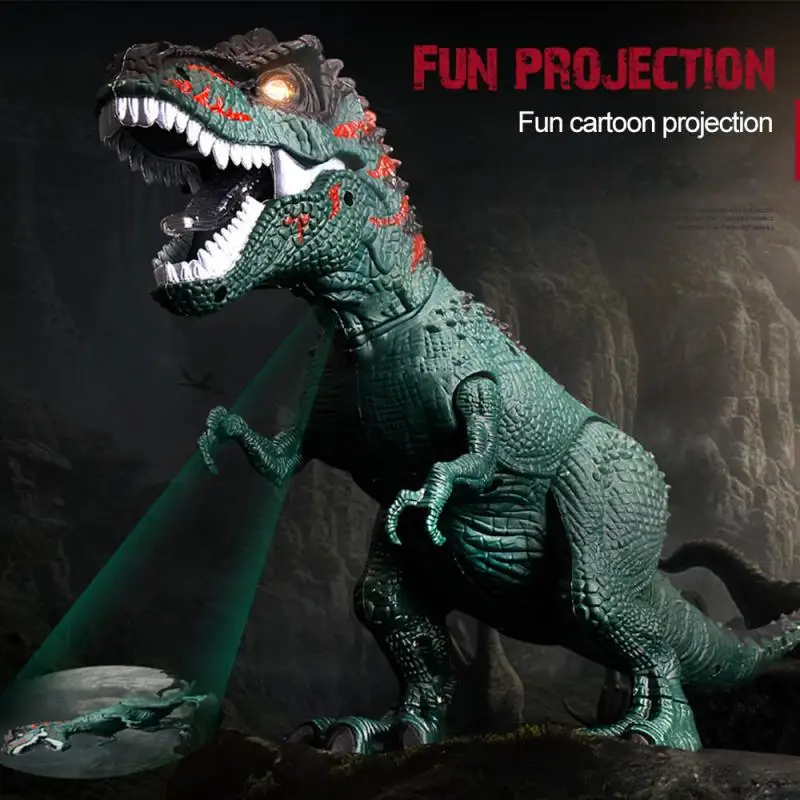 Elektrické Striekacie Tyrannosaurus Rex Hračka Nastaviť Akčné Figúrky Dinosaur Model Môže Zábavnej Komiksu Projekcie Pre Deti Darček