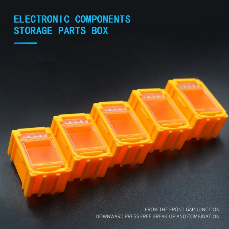 Elektronické Komponenty Skladovanie Časti poľa toolbox Elektronických komponentov box Skrutku čip odpor úložný box