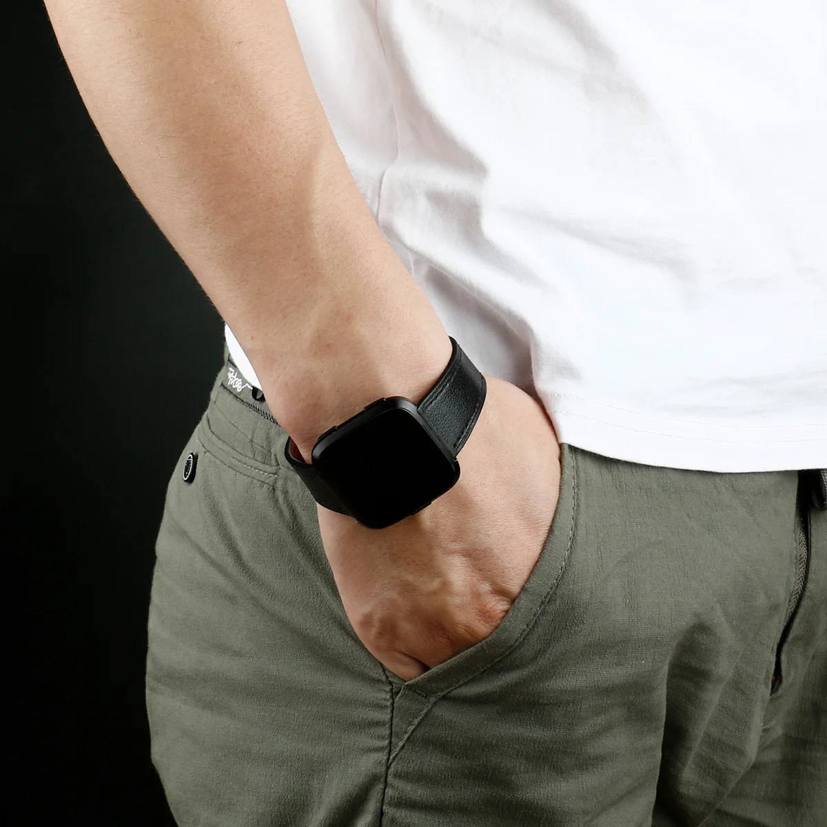 Essidi Originálny Kožený Náramok Na Zápästie Band Pre Fitbit Naopak Smart Hodinky Remienok Náhrada Za Fitbit Naopak 2 Versa Lite Pásma