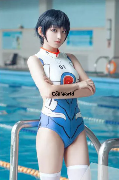 EVA Ayanami Rei Asuka Langley Soryu bez Rukávov Kombinézach Bikiny, Plavky, plavky Cosplay Kostýmy