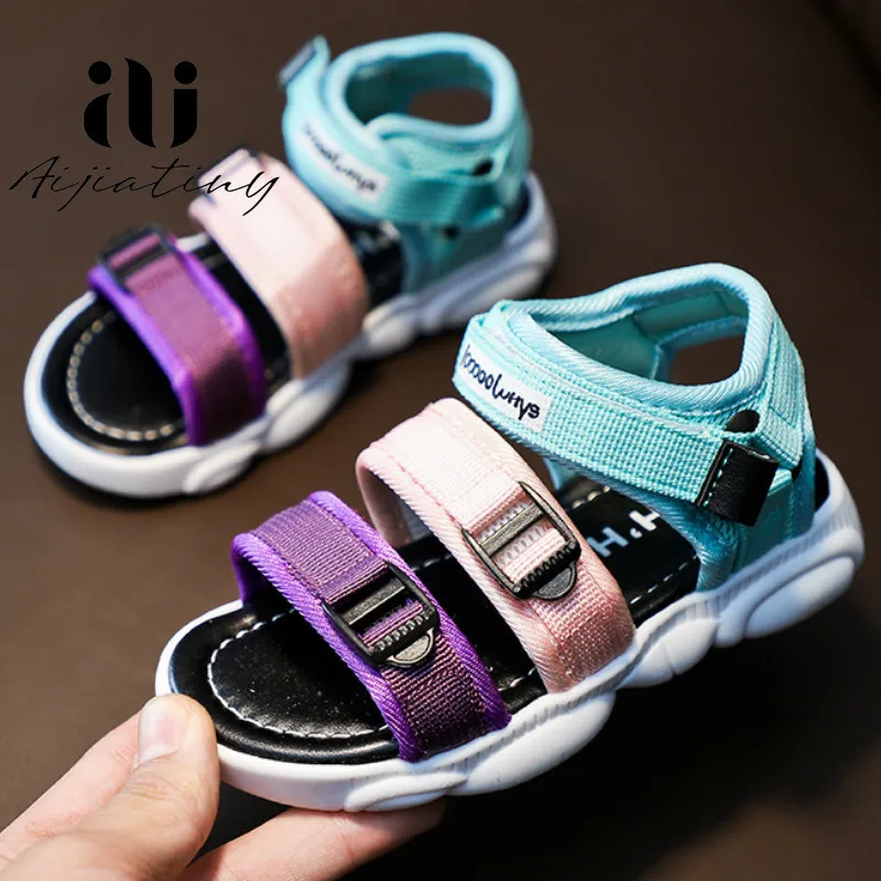 Farebné batoľa dievča letné sandále pre deti topánky Príležitostné Športové sandále pre deti mäkké Plážové Sandále detské boys 2020