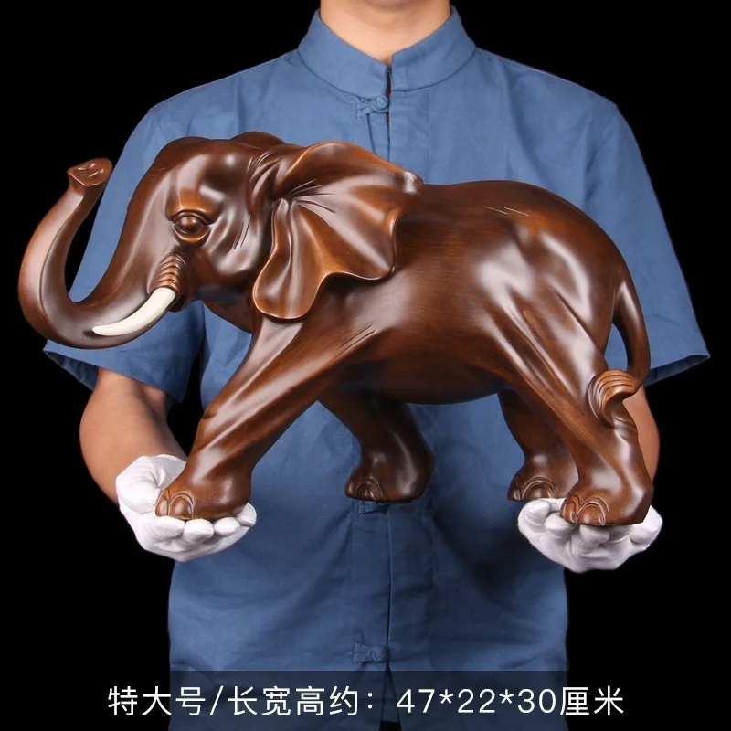 Feng Shui Elegantné Slon Živice Socha Šťastie, Bohatstvo Figúrka Remesiel Ozdoby Darček pre Home Office Desktop Dekorácie