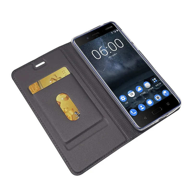 Flip Kožené Etui Pre Nokia X6 9 8 7 6 5 3 2 1 Prípadoch sFor Fundas Nokia 2.1 3.1 5.1 Plus 6.1 2018 Prípade, Luxusné Peňaženky Kryt Coque