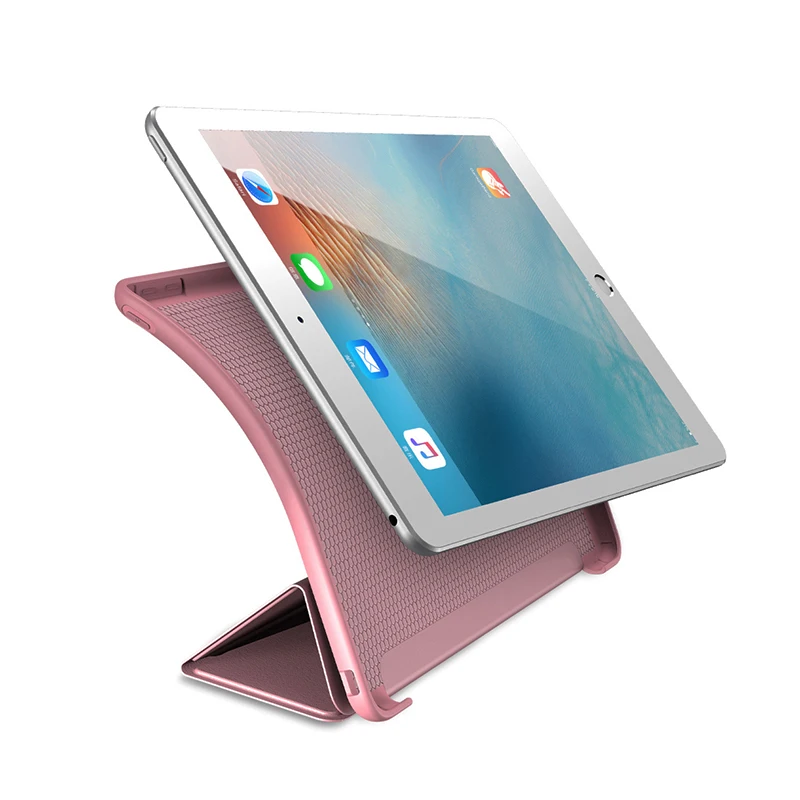Funda iPad Air1 Air2 puzdro pre Apple iPad Vzduchu 1 2 9.7 2013 A1474 A1475 A1476 A1566 Magnetické puzdro Smart Cover Mäkké Silikónové Shell