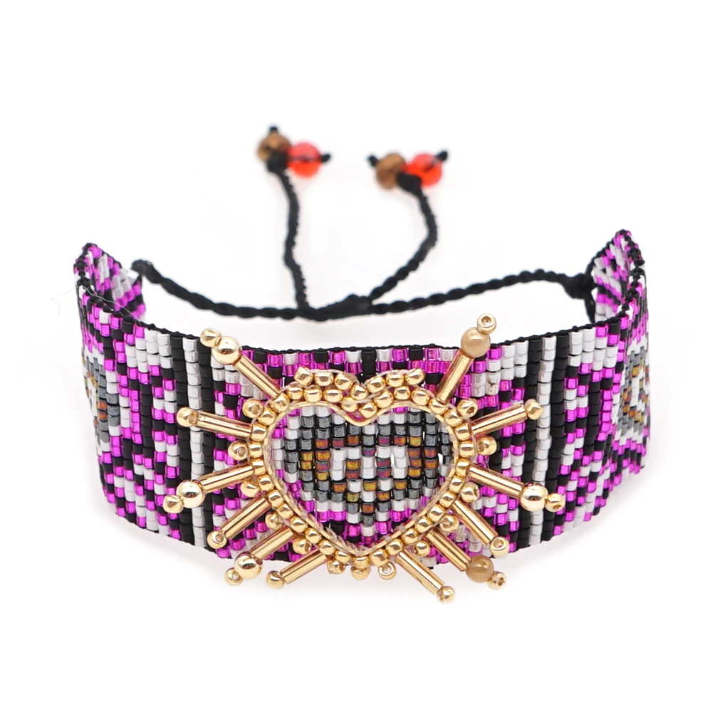 Go2boho Miyuki Náramok 2021 Nové Mexických Srdce Pulsera Femme Handwoven Šperky dámske Náramky Darček Pre Priateľov Luxusné Šperky