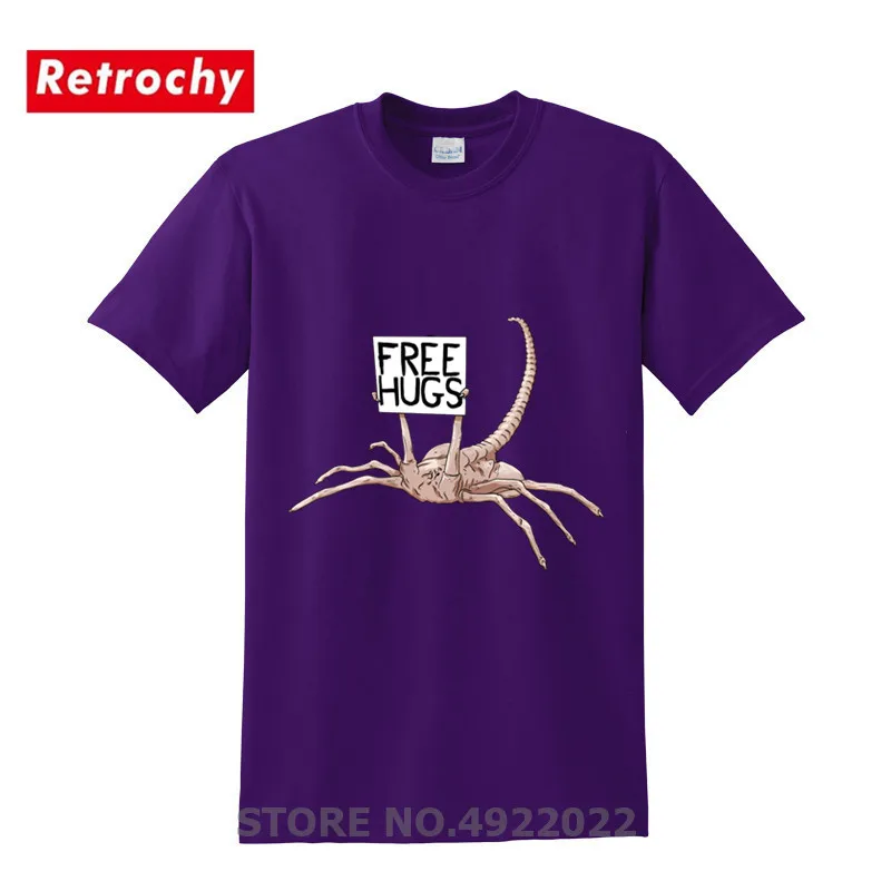 Grafické Pohode Cudzinec Scorpion Beg Free Hugs T Shirt Mužov Horor Robot Facehugger T-shirts Filmy Úžasné Xenomorph Tričko Camisetas