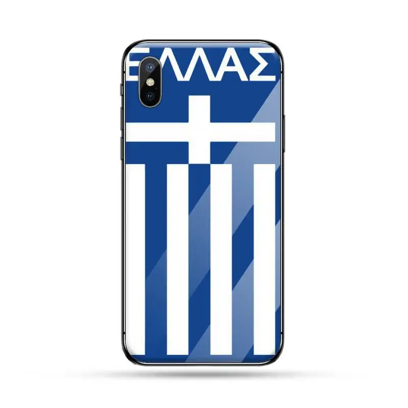 Grécko, grécke štátne Vlajky Telefón Prípade Tvrdeného skla Pre iphone 5C 6 6 7 8 plus X XS XR 11 PRO MAX