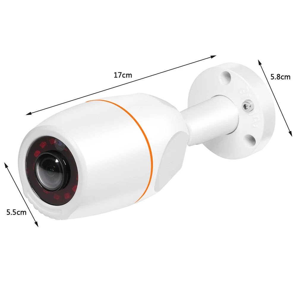 H. 265 hviezdne svetlo IP Kamera 0.0001 Lux Farba Denné A Nočné Videnie SONY307 Senzor 1.7 mm Fisheye Objektív Bullet IP Kamera 180 Stupňov