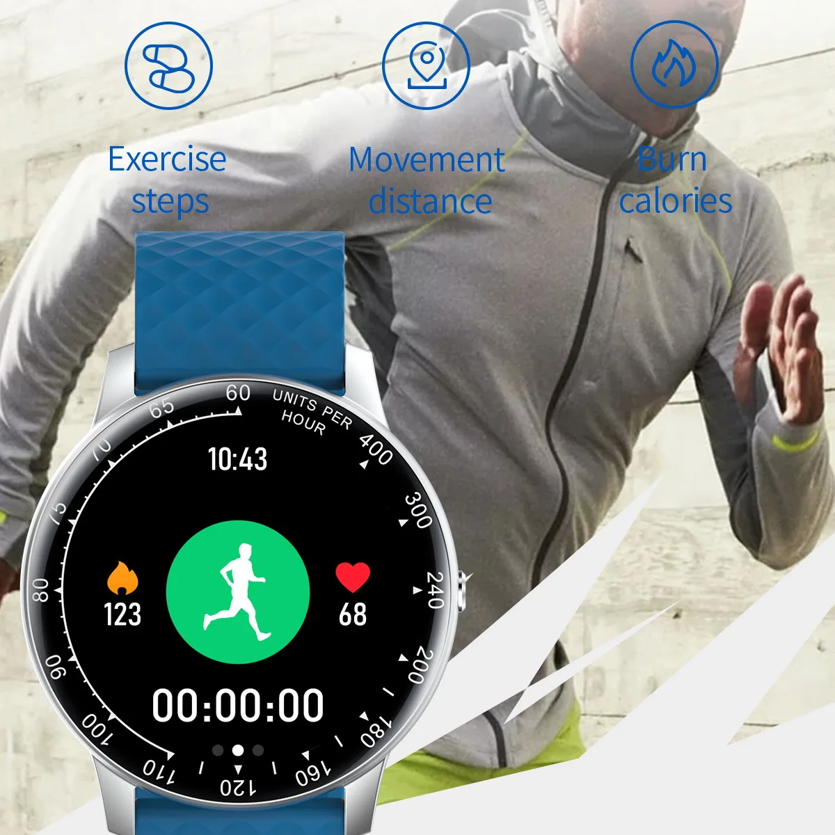 H30 Jednoduchý Štýl plne Dotykový Vodotesný IP68 Smart Hodinky Slim Šport Srdcovej frekvencie Vlastné Dial Zdravie Muži Ženy Náramok Smartwatch