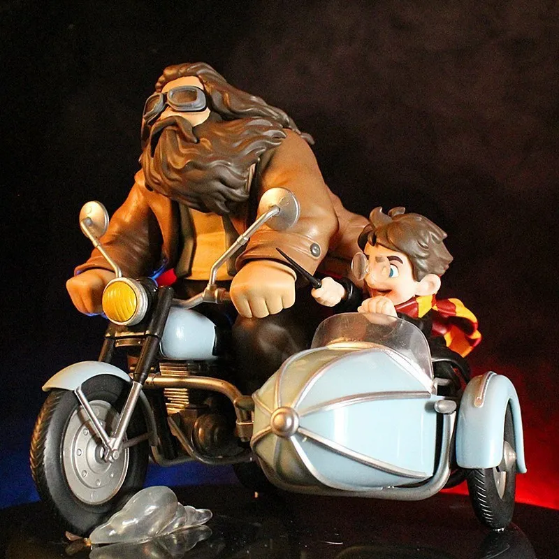 Harry A Rubeus Hagrid Lietania Motocykel Scény Animi Ozdoby Obrázok Modelu