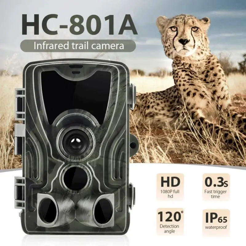 HC801A Full HD 1080P Video 16MP Foto Lov Kamerou na Nočné Videnie Lesa Nepremokavé Voľne žijúcich živočíchov Fotoaparát Foto 0.3 s Spúšť Rýchlosť