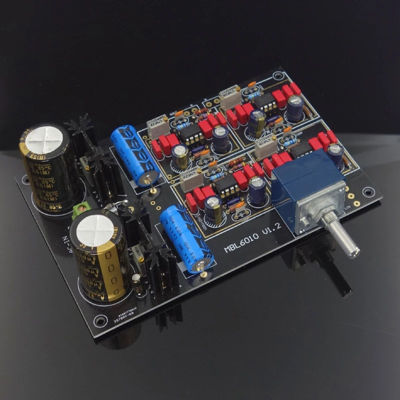 Hifi preamplifier JRC5534 op amp High-end Prispôsobené MBL6010D Black Gold Edition Top-level Audio Predzosilňovač súpravy