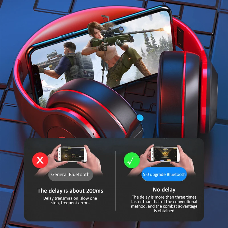 Hlava-montáž Gaming Headset 7.1 Surround Bezdrôtové Bluetooth Stereo Slúchadlá Slúchadlá Hluku-Poradenské s Mic pre PS4/Xbox