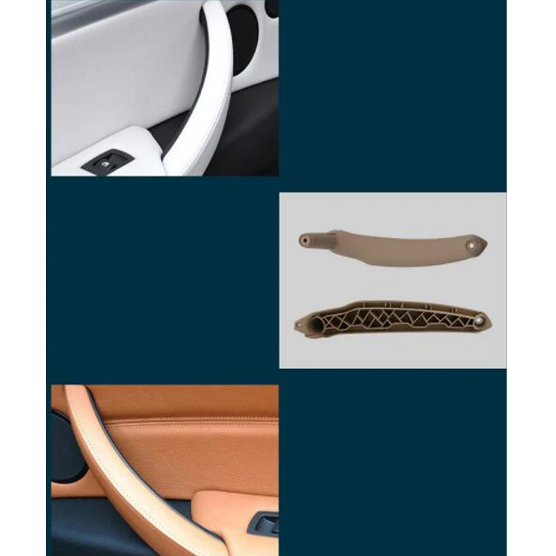 Hnedá Sivá Béžová Čierna, lakťová opierka Auto vľavo, Vpravo Interiérové Dvere Rukoväť Vnútorné Panel Vytiahnuť Výbava Kryt Pre BMW E70 X5 X6 E71