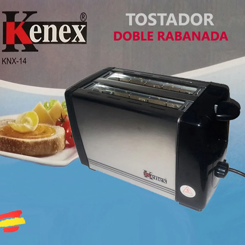 HRIANKOVAČ KENEX KNX-14, 2 plátky RAŇAJKY toast kontroly OPEKAČ chleba