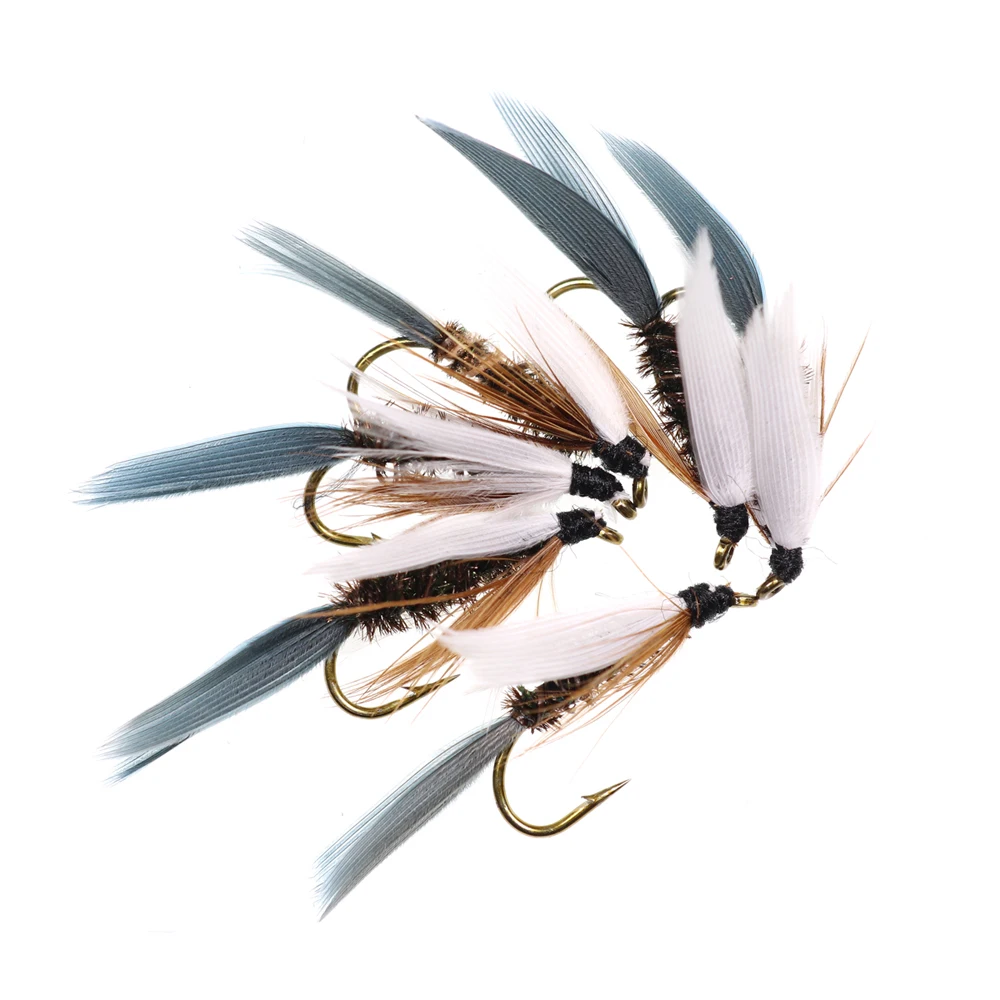 ICERIO 6PCS Stonefly Víla Streamer Mokré Mušky Lietajú Viazanie Háčik Pstruh Fly Rybárske Lure Návnad #10