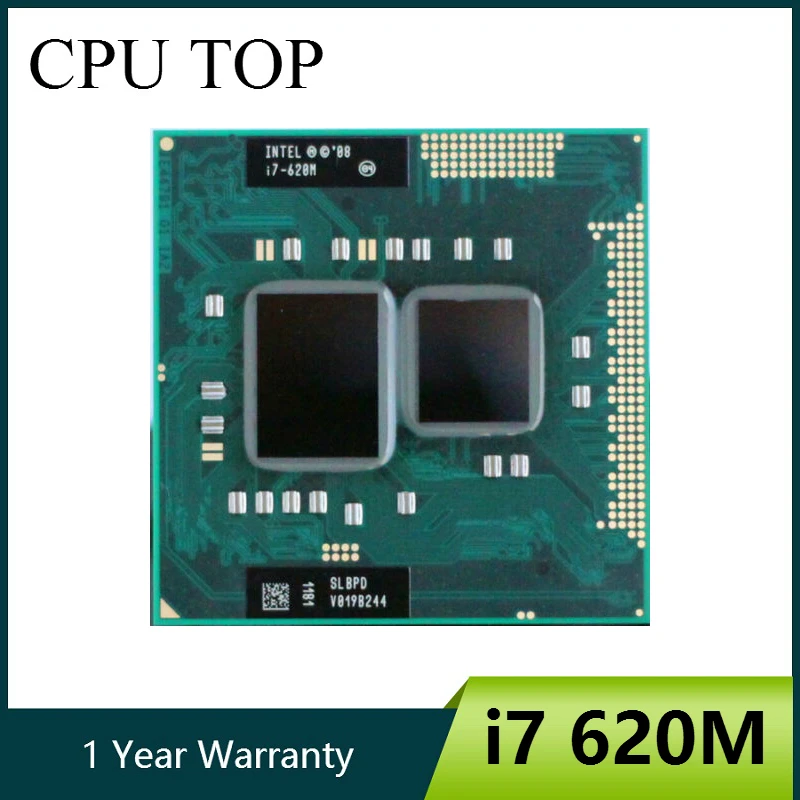 Intel Core i7 620M 2.66 GHz, 4M Zásuvky G1 Notebook Procesor CPU