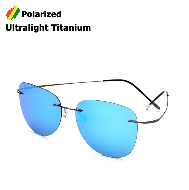 JackJad Nové Módne Mužov Jazdy Titanium Ultralight Polarizované Slnečné Okuliare Značky Bez Obrúčok Dizajn Letecké Slnečné Okuliare Oculos De Sol