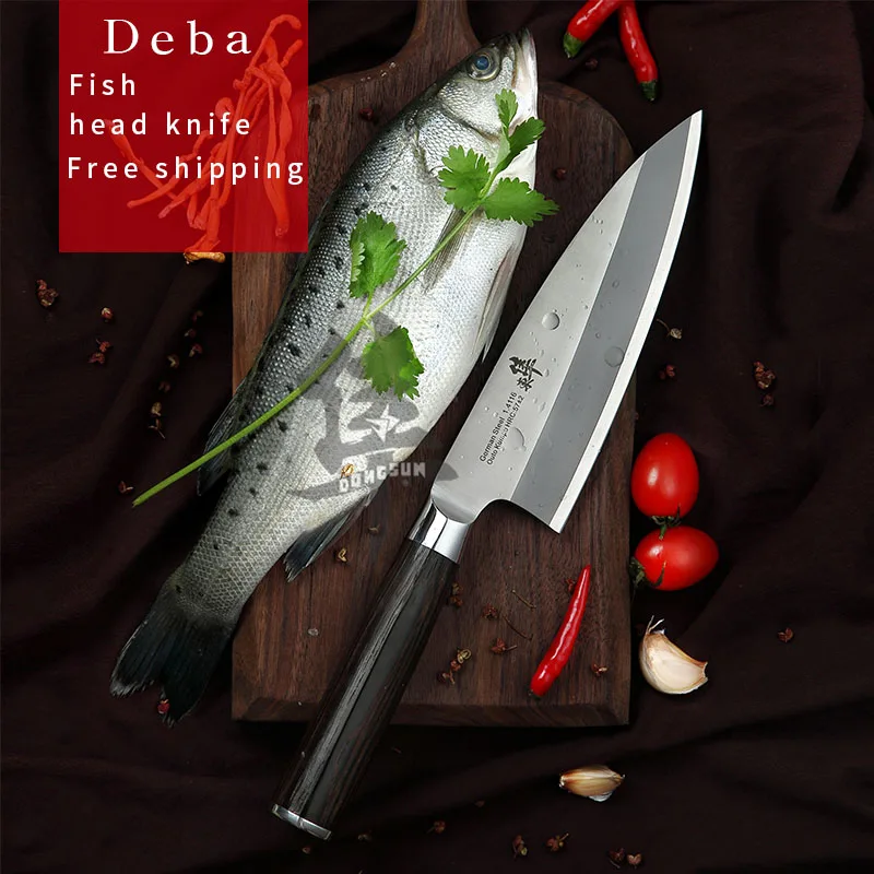 Japonský Deba Ryby hlavu nôž Losos nôž Sashimi Sushi Varenie nôž Nemecko dovoz 1.4116 ocele