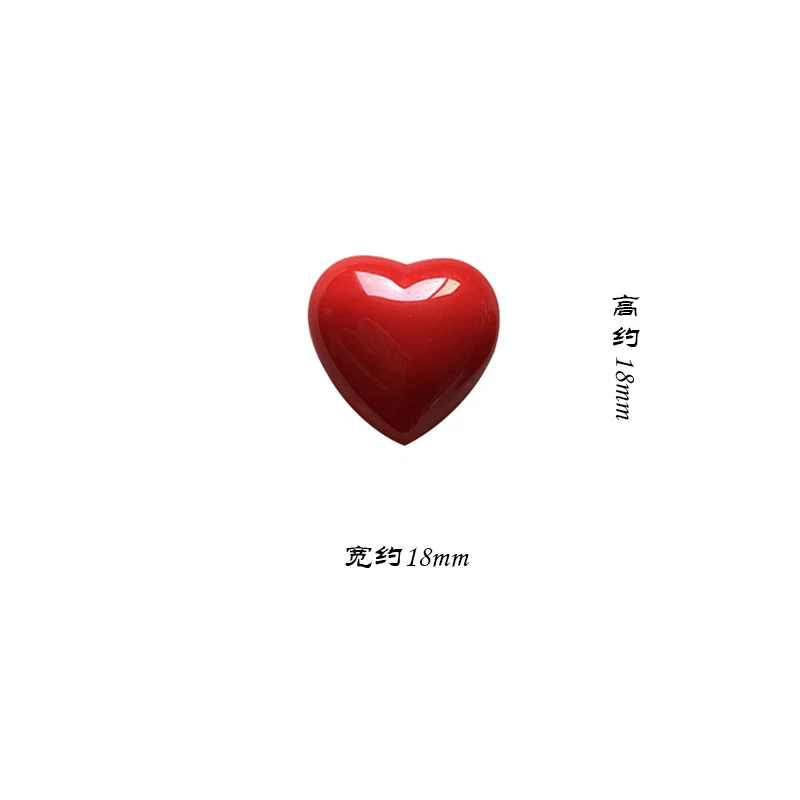 Japonský Sladké Retro Farbou Broskyňa Srdce Láska Pol Tabletky Resinových Doplnkov Keychain/Náušnice/Telefón Veci/Vlasy Lano Príslušenstvo