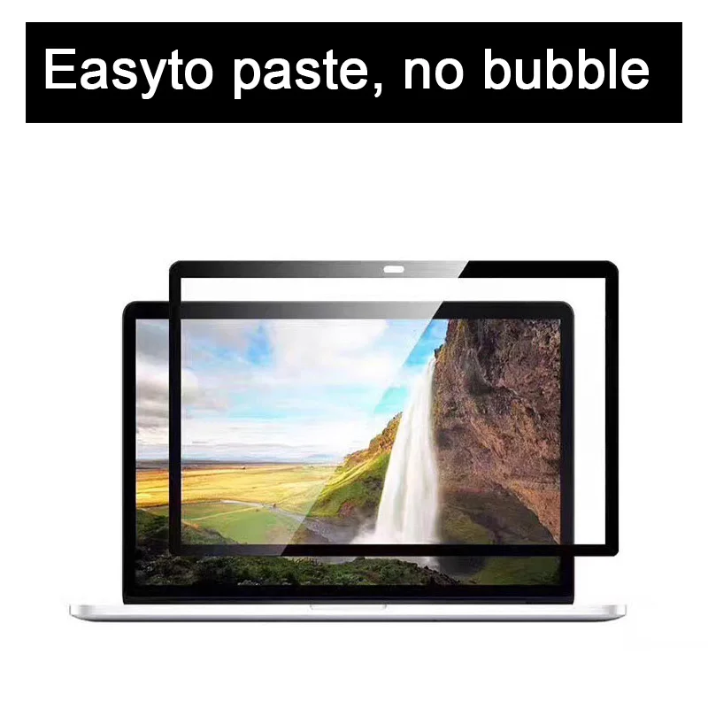 Jednoduché Vložiť Žiadne Bubliny Obrazovky Ochranný film s Čiernym Rámom Pre 2012-MacBook Pro 13 palcový disk CD ROM Model A1278