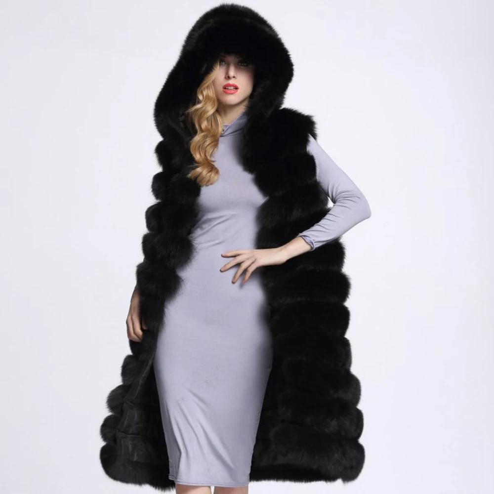 Jeseň Zima Ženy Umelú Kožušinu Kabát 2020 Bežné Pevné Dlhé Bundy Kabát Módne Vintage Kapucňou Teplé Kožušiny Kabát Casaco Feminino