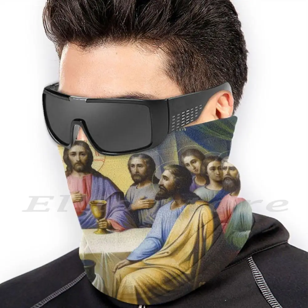Ježiš Tlač Umývateľný Filter Vtipné Masky Ježiš Pán Boh Jusus Viery, Náboženstva Kríž, Biblia, Cirkev Zábavné Ježiš Sa Pozerá Meme