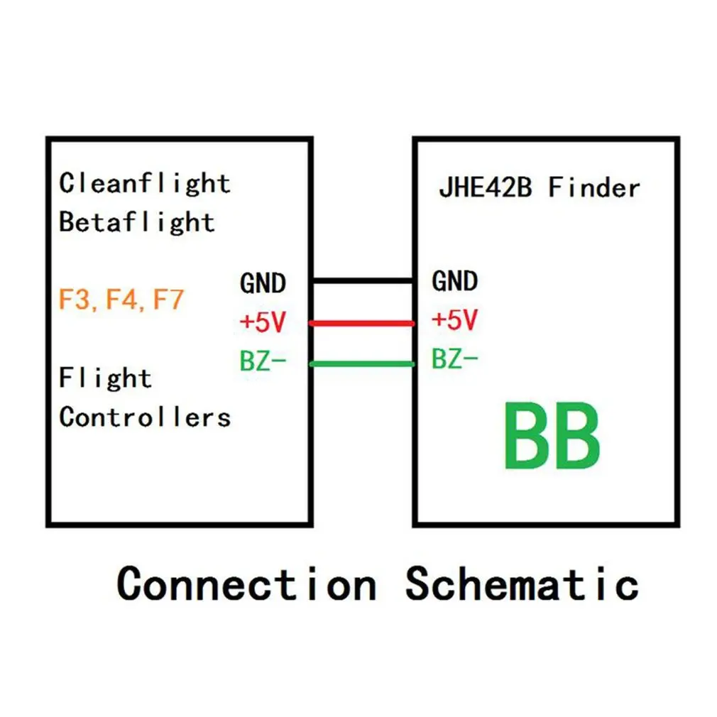 JHE42B Finder 5V Super Vysoká Bzučiak Tracker 110dB s LED Alarm Buzzer Pre Multirotor FPV Racing Drone Letu Regulátora tt
