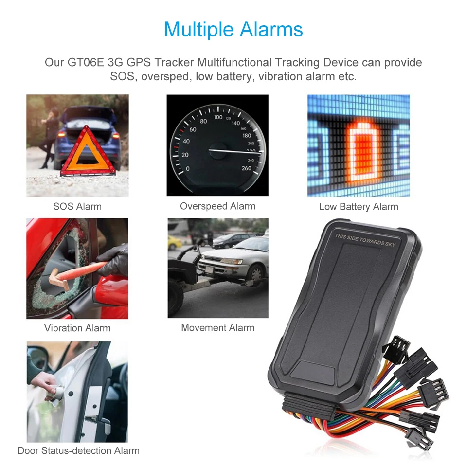 JIMI GT06E GPS Tracker 3G Auto Sledovania S Dverami Senzor pre Riadenie vozového Parku/Taxi/Truck Hlas Monitor SOS Správanie Vodiča APP/PC