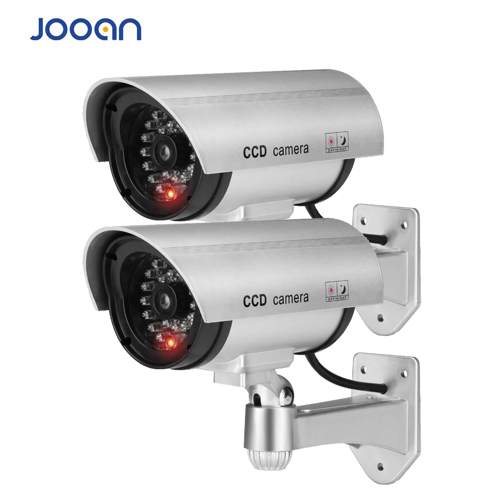 JOOAN Vonkajšie Figuríny kamerový monitorovací Bezdrôtové LED svetlo Falošné kamery domáce Bezpečnostné CCTV Kamera Simulované video Dohľad