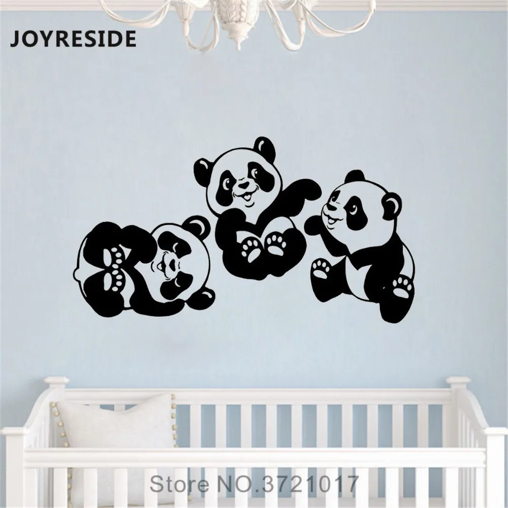 JOYRESIDE Panda Dieťa Nálepky na Stenu Obtlačky Vinyl Deti, Chlapci, Dievčatá, Izba Spálňa, Obývacia izba Domov, Dizajn Interiéru, Umenie nástenná maľba A1449