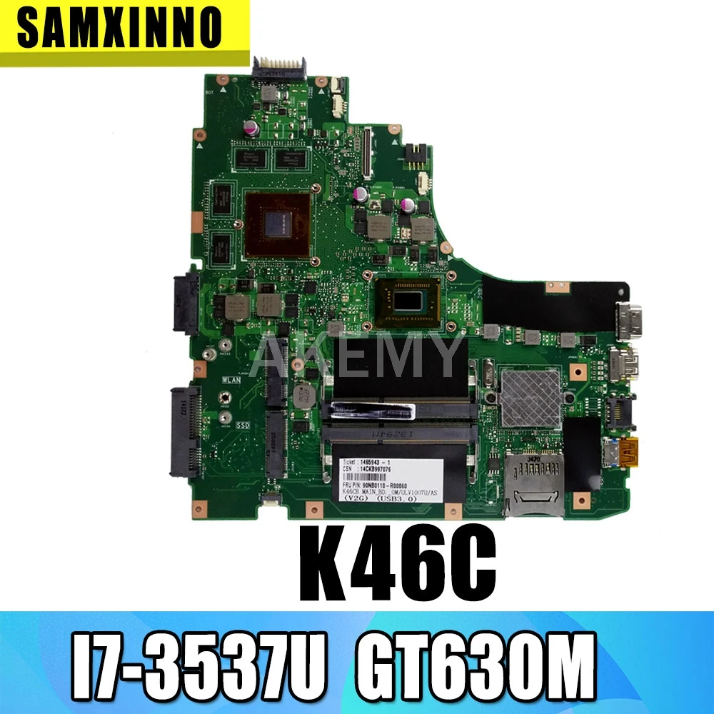 K46CB GT635M/GT740M Pre Asus K46CM K46CA K46C S46CB Notebook doske Integrované GT630M s I7-3537U CPU na palube