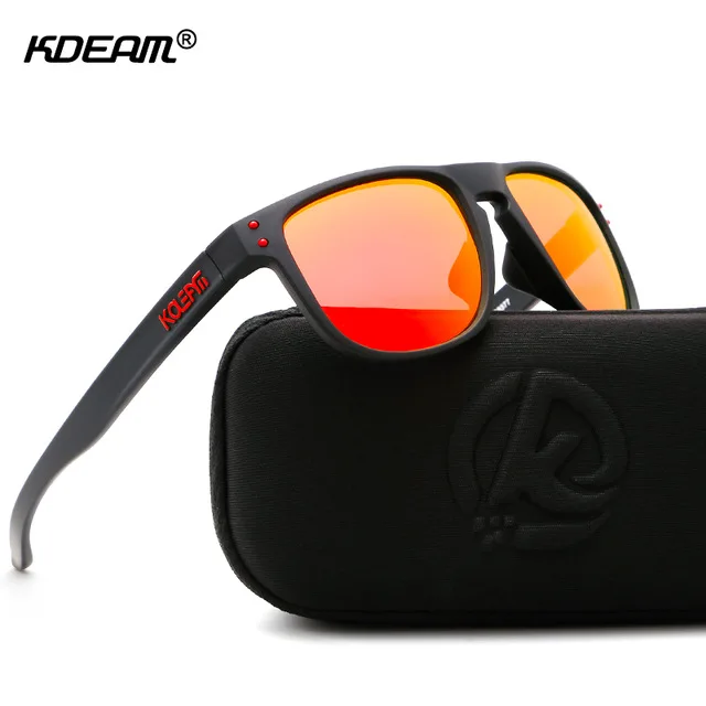 KDEAM Vysokým Rozlíšením TR90 Polarizované slnečné Okuliare, Športové Slnečné Okuliare Mužov Polaroid Objektív Športovcov' Výber So Prípade KD9377