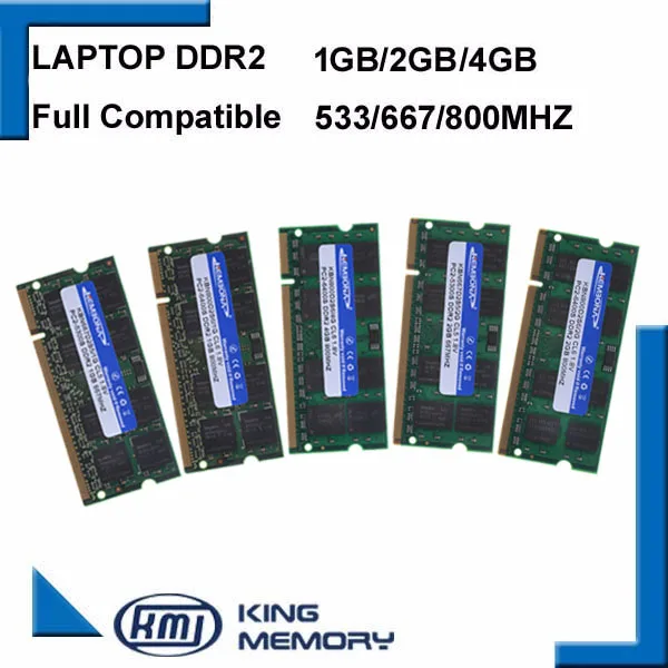 KEMBONA Notebook RAM DDR2 2GB 1GB 800MHz/667MHZ PC2 6400 53001G 2G notebook pamäť 200PIN originál