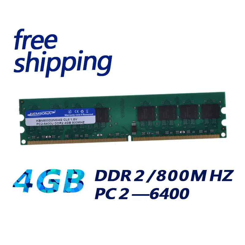 KEMBONA PC DLHO-DIMM Ploche DDR2 4GB 800MHZ 667MHZ 240PIN pre Všetky Motheroard Intel a-M-D pamäte ram modul