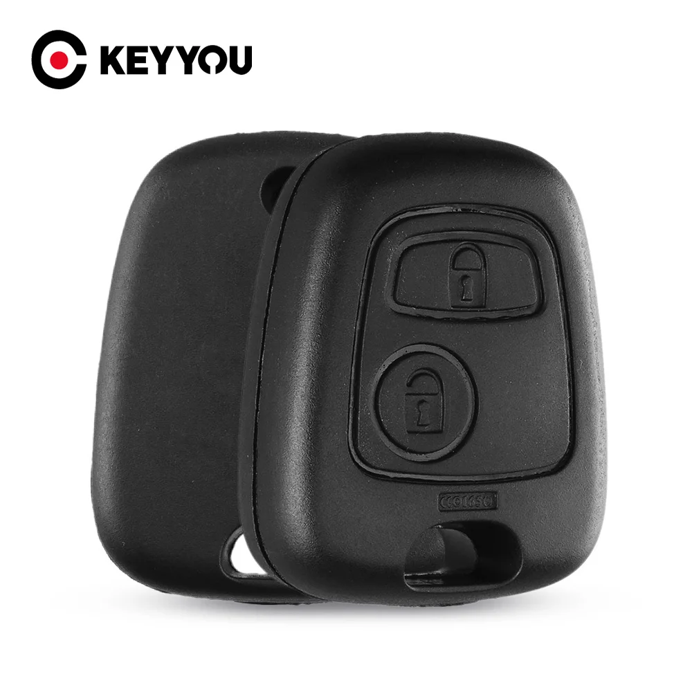 KEYYOU 10X Náhradné Zadávanie Kľúčových Keyless Diaľkové Fob Auto púzdro pre Peugeot 207 306 307