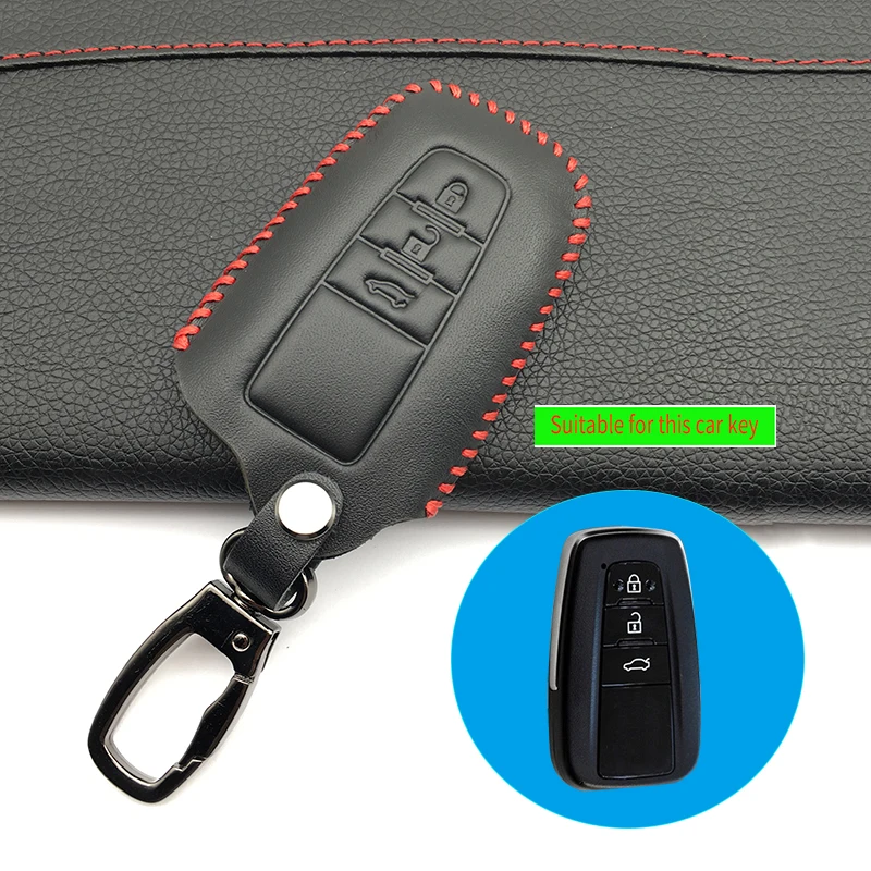 Klasický design Originálne Kožené kľúča Vozidla pokrytie Pokožky prípade nastavte vhodné pre Toyota CHR C-H 2017 Prius 2 tlačidlá diaľkového starline a91