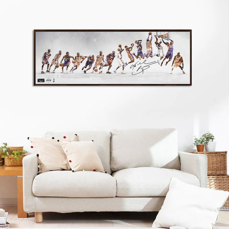 Kobe Bryant Krídla Plagát Domov Dekoratívne Plátno Na Maľovanie Na Stenu Umenia Pre Obývacia Izba Maľovanie Spálňa Olejomaľba Basketbalová Hviezda