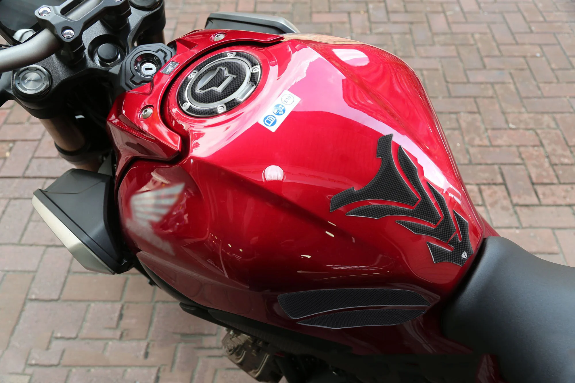 Kodaskin Motocykle Uhlíkových Vlákien Tank Pad Plynový Olej Dekorácie-Nálepky Ochranu Motora Nálepka Pre Honda cb650r cbr 650r CBR650R