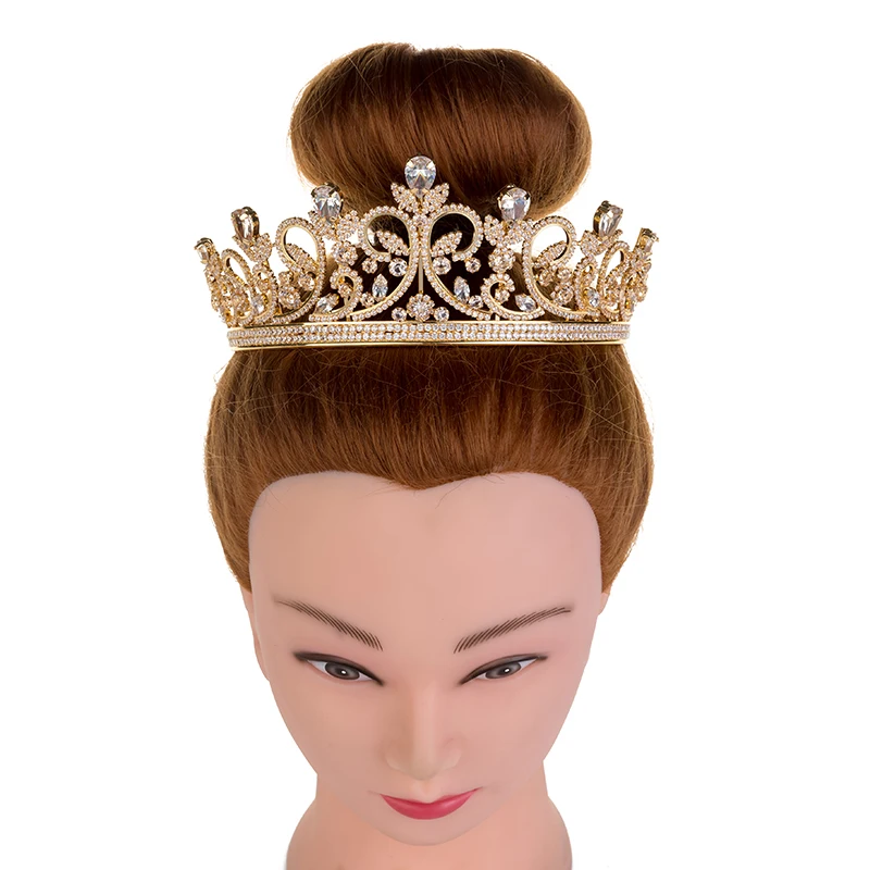 Korunu Tiara Svadobné Klasický Dizajn Vlasy, Šperky Kvapôčky Vody Tvar Pre Ženy S Vysokou Kvalitou BC3613 Pince Cheveux Femme