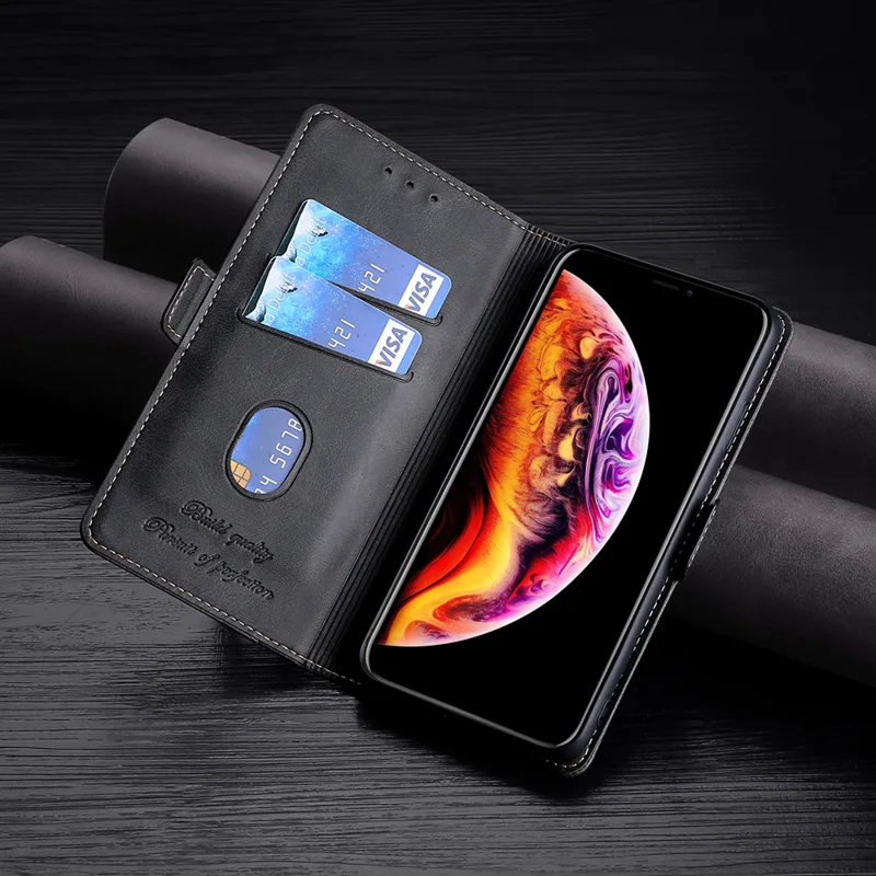 Kožené vyklápací Kryt Pre iPhone 11 Pro Max SE 2020 XR XS X 6 6 7 8 Plus Telefón Prípade Peňaženky Karty Stojan Magnetické Knižné Coque