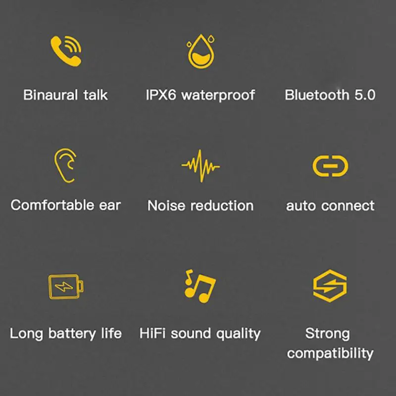 L13 TWS Bluetooth 5.0 Bezdrôtové HiFi Hudobné Slúchadlá Nepremokavé Športové Slúchadlá HiFi Hands-free Hovoru, Bluetooth Slúchadlá