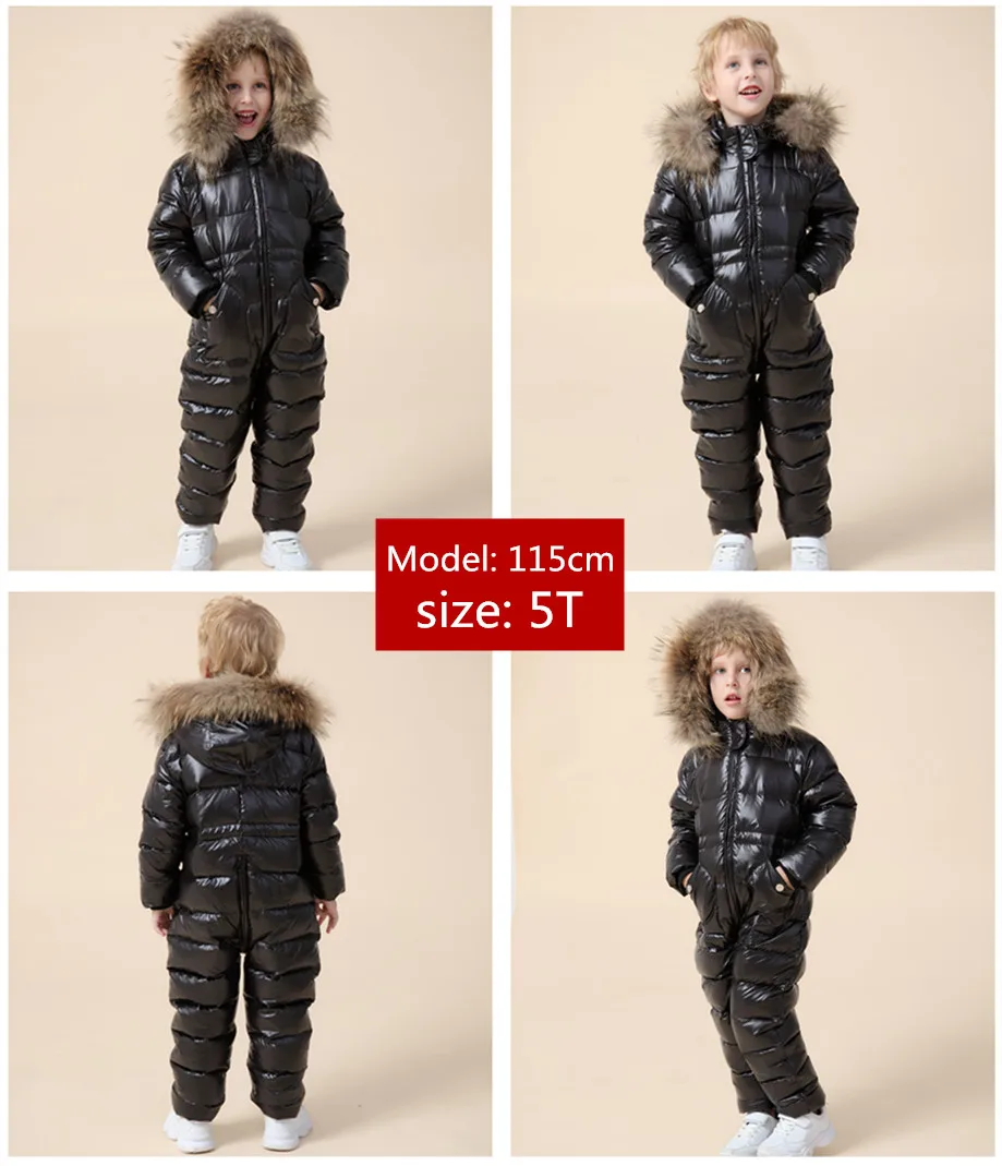 Lacné stupeň ruskej zimné detské oblečenie nadol bunda chlapci vrchné oblečenie kabáty , zahustenie Nepremokavé snowsuits Dievčatá Oblečenie