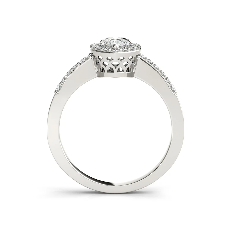 LESF Luxusné 925 sterling silver Ring Sady 2 ct Hruška Rez Jemné Šperky, svadobné cubic zirconia prstene pre ženy kapela Doprava Zadarmo